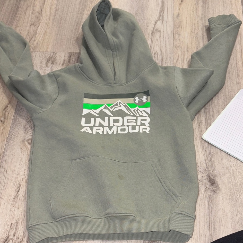 Under Armour Olive Hoodie with Logo